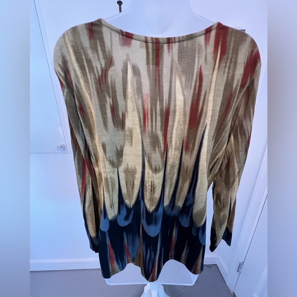 New, NWOT Parsley & Sage Boutique Women's Vibrant Multicolor Top Size Medium - Picture 6 of 7